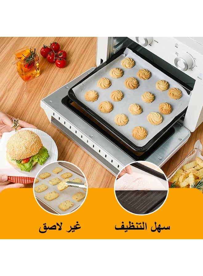 فلوكسهوم لفة ورق زبدة للخبز 10م × 30سم مع قاطع – مطلية بالسيليكون غير لاصقة، مقاومة للحرارة حتى 230°م، خالية من الكلور، مقاومة للزيت والماء، مناسبة للقلاية الهوائية والفرن وصواني الخَبز ولفّ الساندويتشات - Image 5